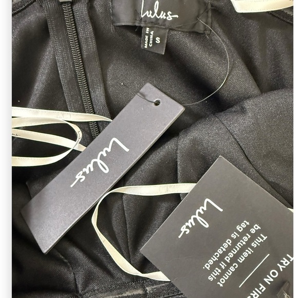 Lulus Chic Preciousness Black Floral Organza Bustier Maxi Dress Size Small - Picture 9 of 10